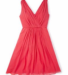 Boden Silk Plaza Dress, Red 34487561