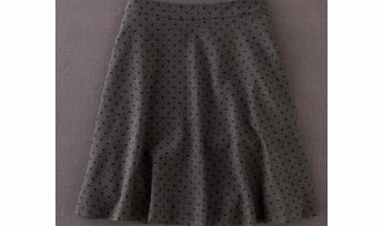 Boden Smithfield Wool Skirt, Dark Grey Melange Spot