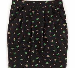 Boden Soft Printed Skirt, Black,Blue 34409144