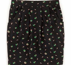 Boden Soft Printed Skirt, Black,Blue 34409250
