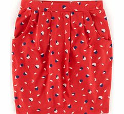 Boden Soft Printed Skirt, Red 34409532
