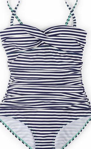 Boden Sorrento Swimsuit Sailor Blue/Ivory Stripe