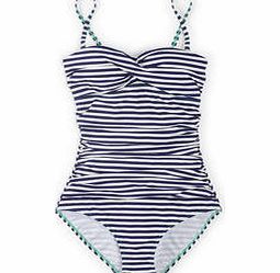 Boden Sorrento Swimsuit, Sailor Blue/Ivory