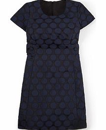 Boden Spot Jacquard Dress, Blue 34301101