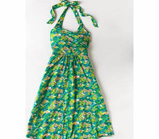 Boden St Lucia Dress, Greens Petal Shower,Dark Aqua