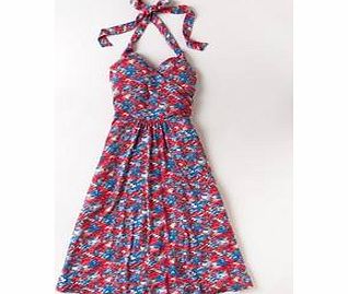 Boden St Lucia Dress, Pewter Sweet Pea,Black,Reds