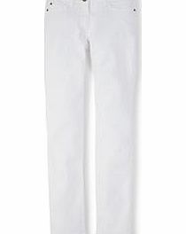 Boden Straightleg Jeans, White,Mid Vintage,Black,Denim