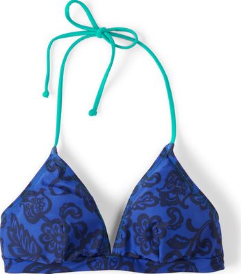 Boden, 1669[^]34726240 String Bikini Top Royal Blue Mono Floral Boden,