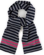 Boden Stripy Scarf, Navy Stripe,Red Stripe 34446260