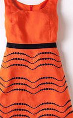 Boden Summer Fun Dress, Bright Orange/ Navy 34138453