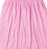 Boden Summer Jersey Skirt, Candy Floss Small Bobble