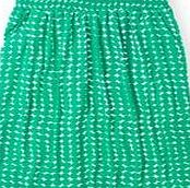 Boden Summer Jersey Skirt, Green Small Bobble Spot