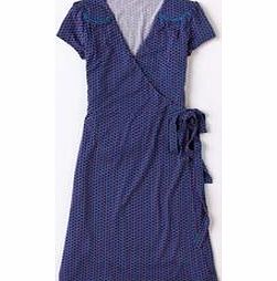Boden Summer Wrap Dress, Egyptian Blue Apple Geo