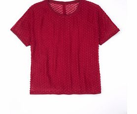 Boden Textured Silk Top, Red 34457812