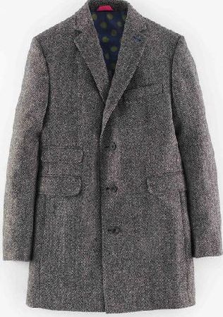 Boden, 1669[^]35000652 The British Wool Overcoat Charcoal Herringbone