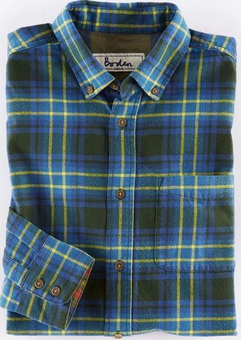 Boden, 1669[^]34940403 The Flannel Shirt Navy Check Boden, Navy Check