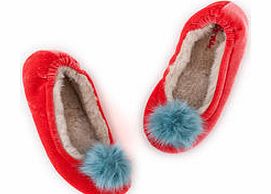 Boden Velvet Slippers, Coral Pink,Blue 34205419