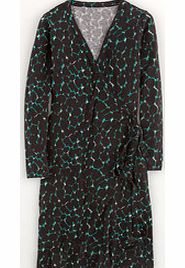 Wrap Dress, Black/Green Painted Leopard 34386599