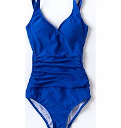 Boden Wrap Front Swimsuit, Star Blue,Hibiscus Pretty