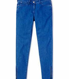 Boden Zip Ankle Skimmer Jeans, Denim,Vintage,Denim