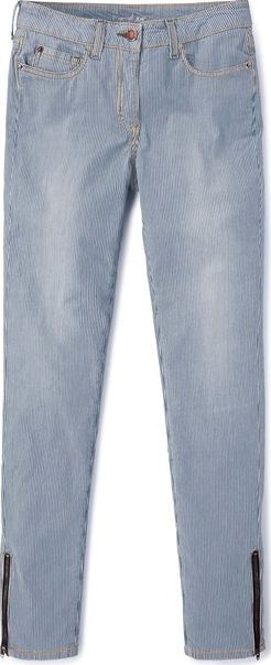 Boden, 1669[^]34631614 Zip Ankle Skimmer Jeans Ticking Stripe Boden,