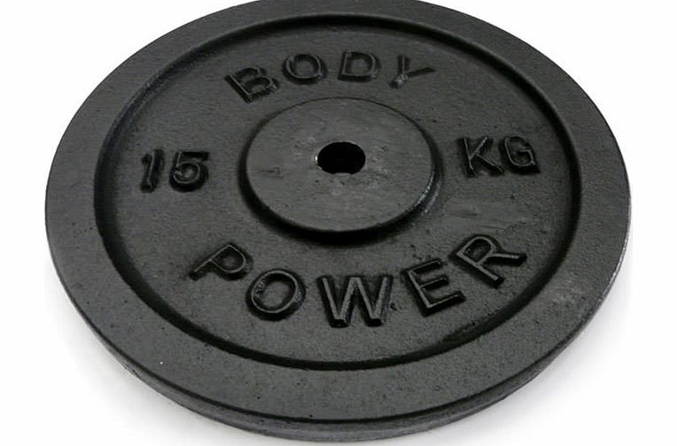 Body Power Cast Iron STANDARD Discs 15kg (x2)