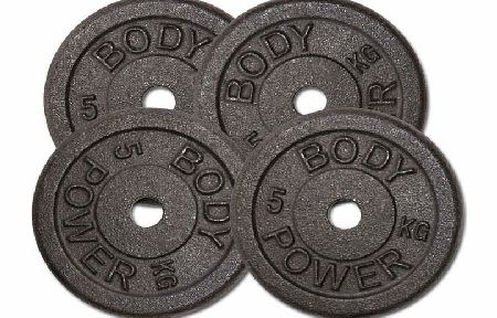 Body Power Cast Iron STANDARD Discs 5kg (x4)