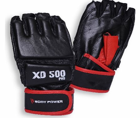 Body Power Leather Multi-Purpose MMA Gloves - Medium