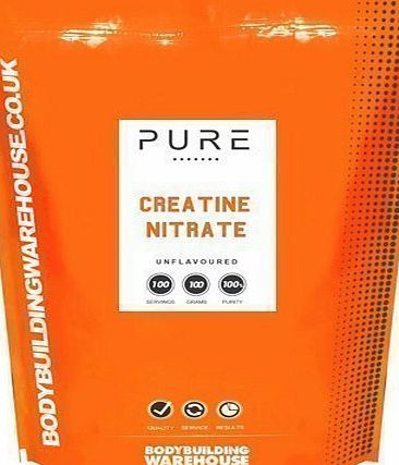 Bodybuilding Warehouse Pure Creatine Nitrate Powder / Advanced Highly Soluble Nitric Acid and Creatine Supplement (50g)