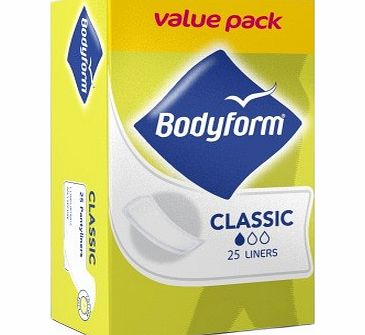 Bodyform Liners Classic Sanitary Towels (25)