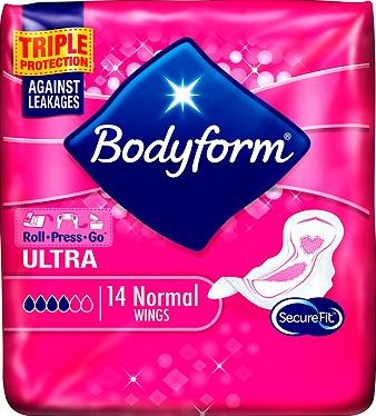 Bodyform, 2041[^]10001540 Ultra Normal with Wings 14 Pack 10001540