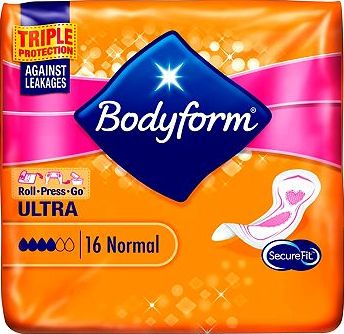 Bodyform, 2041[^]10001530 Ultra Towels Normal x16 10001530
