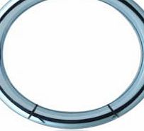 BodyJewelleryShop Titanium Smooth Segment Ring - Light Blue 1.6mm x 12mm