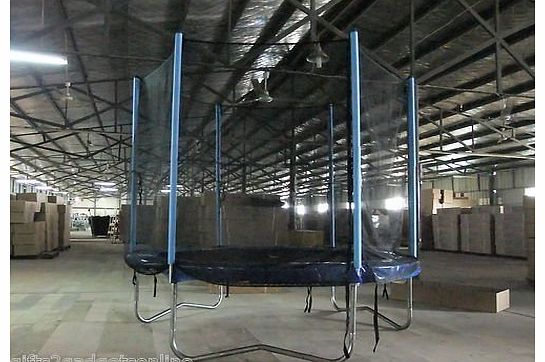 BodyRip 10FT (8 POLES) REPLACEMENT TRAMPOLINE SAFETY-NET ENCLOSURE SURROUND SAFE FREE DELIVERY