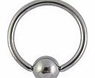 Titanium Steel BCR 1.6 x 10mm - nipple ring - Eyebrow - Ear - Piercing - Body jewellery - Available in different sizes.