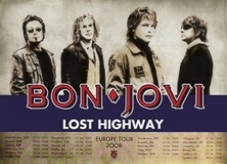 BON JOVI Lost Highway Europe Tour 2008 Music Poster