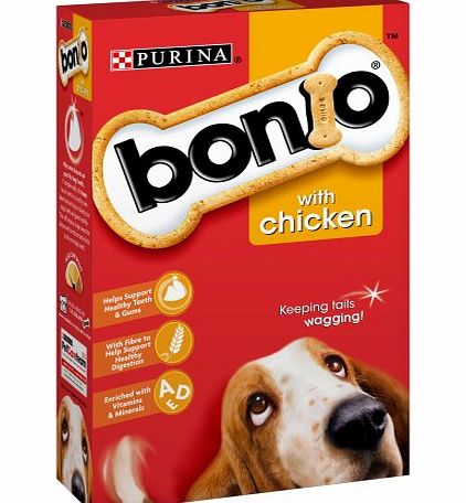 Bonio Chicken Dog Biscuits 650g (Pack of 5)