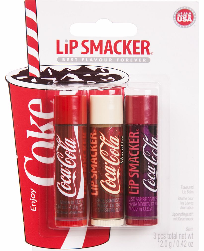 Lip Smacker Cherry, Vanilla and Coca-Cola Trio
