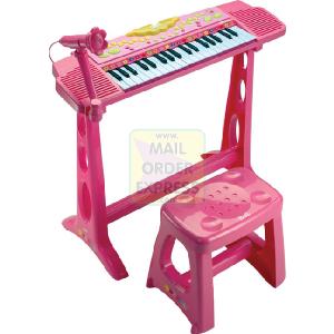 Bontempi Barbie Keyboard With Stool