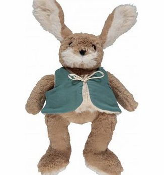 Bonton Rabbit soft toy vest Blue Green `One size