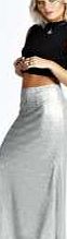 boohoo All Over Sequin Fish Tail Skirt - silver azz21752
