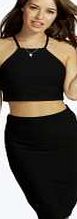boohoo Amanda Bandage Midi Skirt - black pzz97921