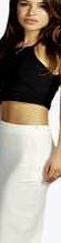 boohoo Amanda Bandage Midi Skirt - ivory pzz97921