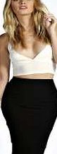 boohoo Bandage Body Form Midi Skirt - black azz07198