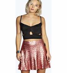 boohoo Betsy Sequin Full Circle Skirt - pink azz22694