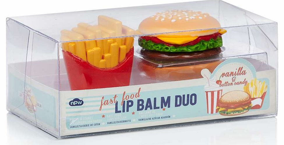 Burger and Fries Lip Balm Duo - multi azz13765