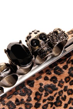 Cadence Skull and Ring Handle Detail Clutch