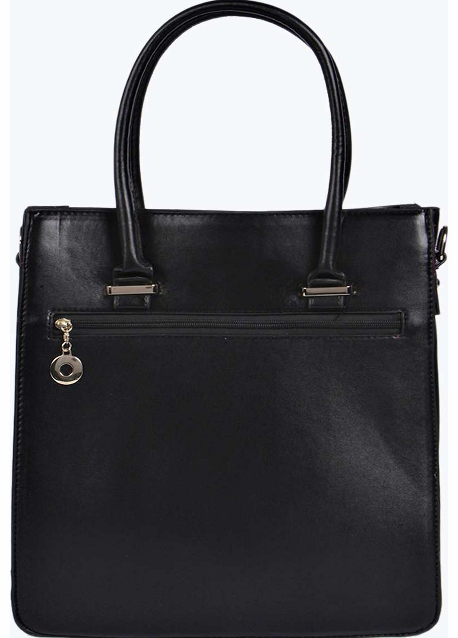 Carly Structured Shopper Day Bag - black azz16052
