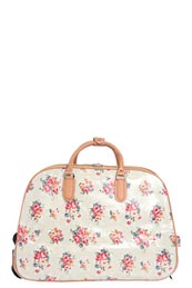 Carrie Floral printed Large Luggage Trolley