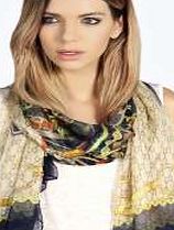 boohoo Chain and Rope Lightweight Scarf - multi azz18894